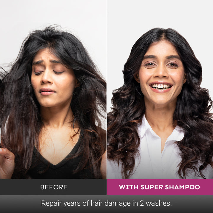 6-in-1 Super Shampoo for Hair Loss Reduction & Damage Repair - 300 ml