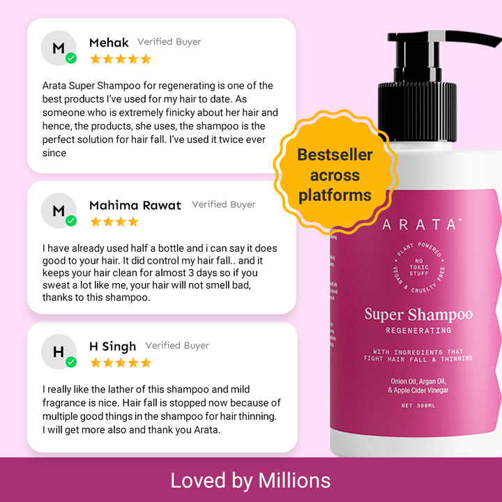 6-in-1 Super Shampoo for Hair Loss Reduction & Damage Repair - 300 ml