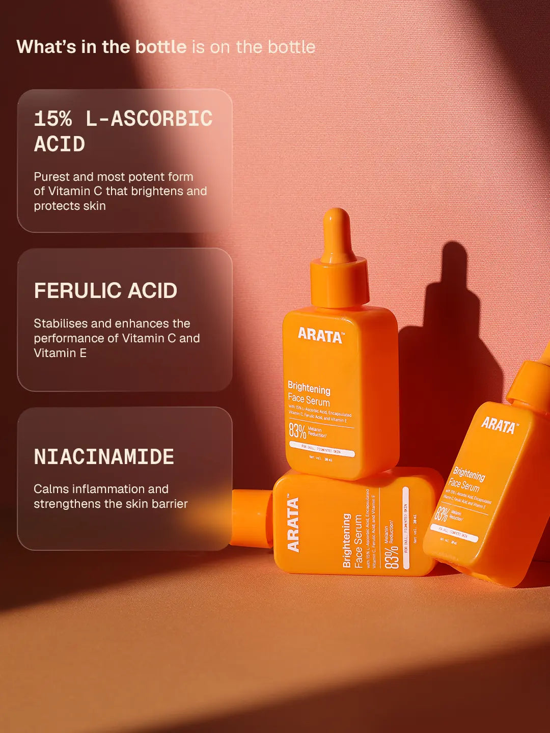Arata Brightening Face Serum 30 ml BYOB