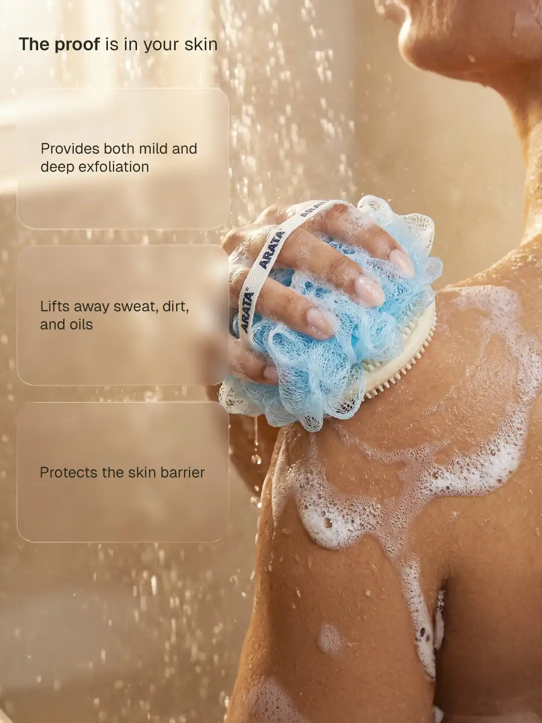 Arata Dual Sided Loofah