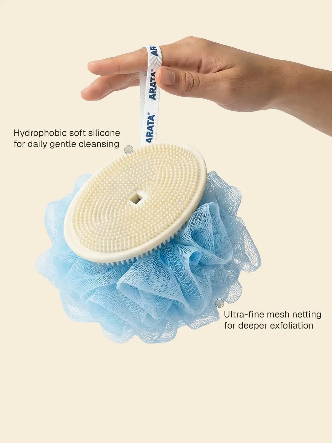Arata Dual Sided Loofah
