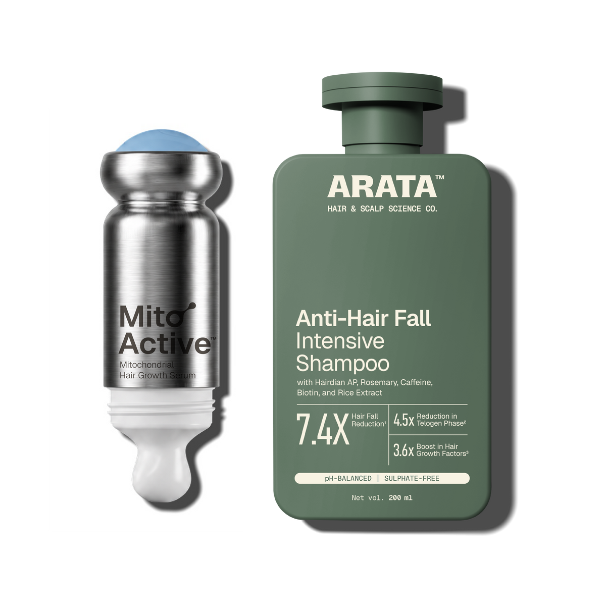 Arata MitoActive + Anti Hair Fall Shampoo Combo