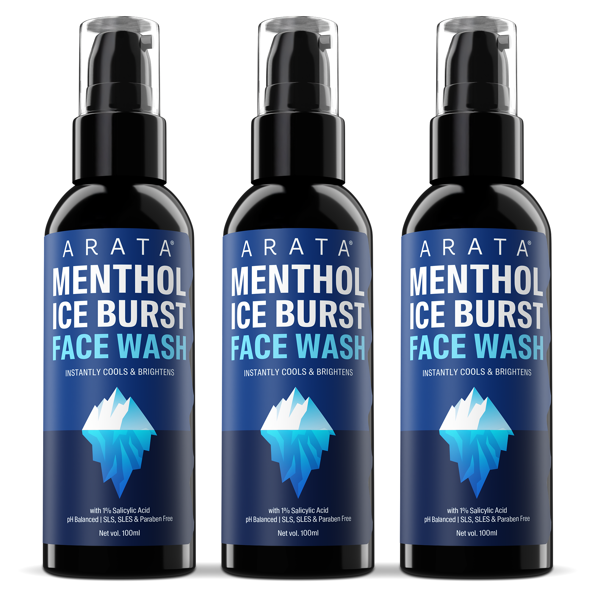 Menthol Ice Burst Face Wash