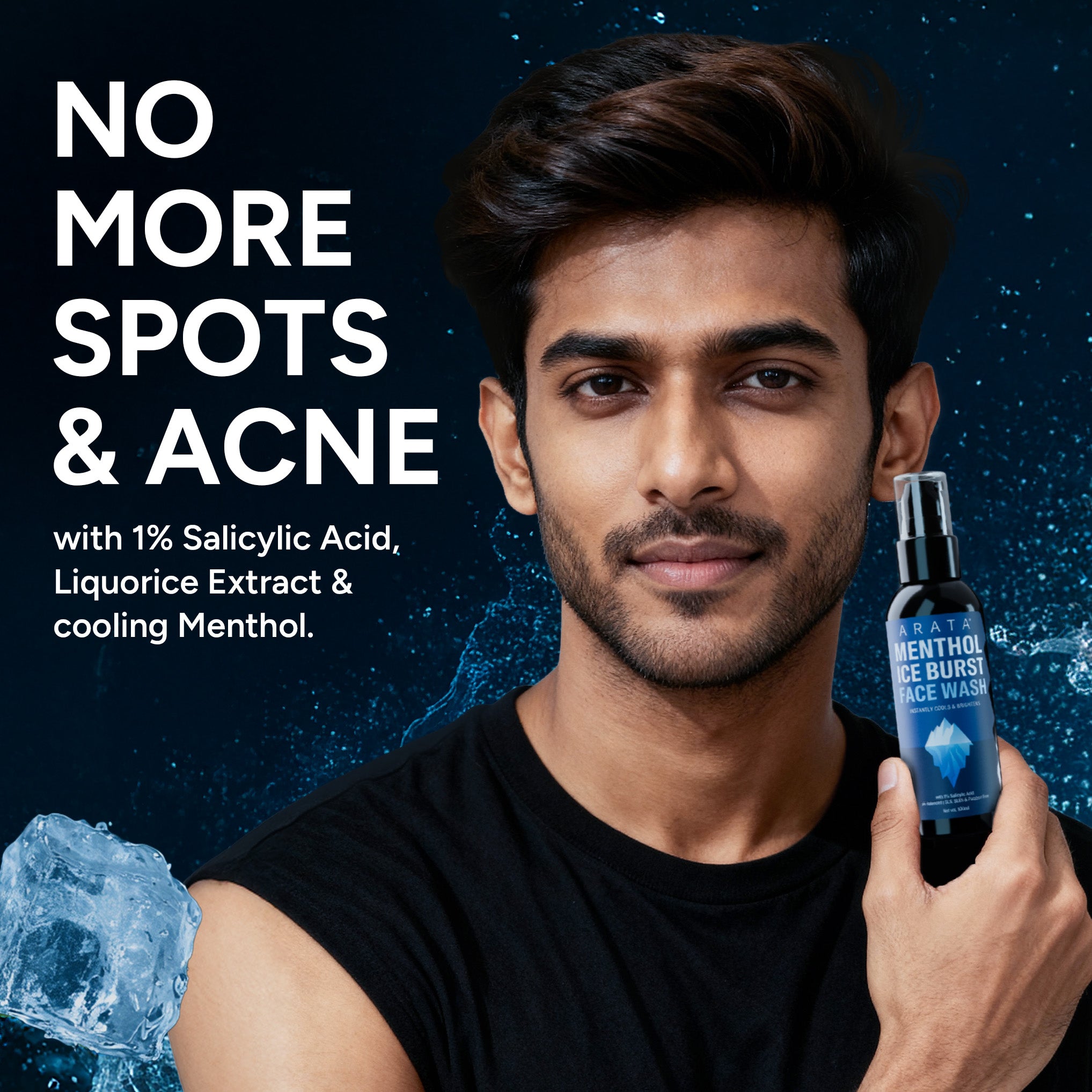 Menthol Ice Burst Face Wash