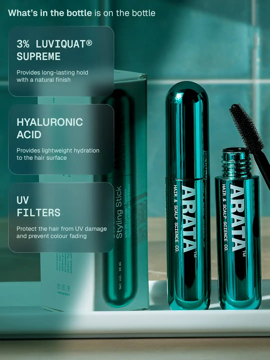 Arata Sleek Hair Styling Stick 15 ml