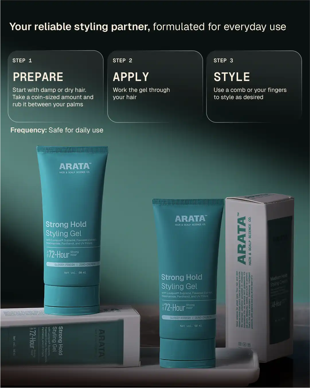 Strong Hold Styling Gel - 50 ml - BYOB