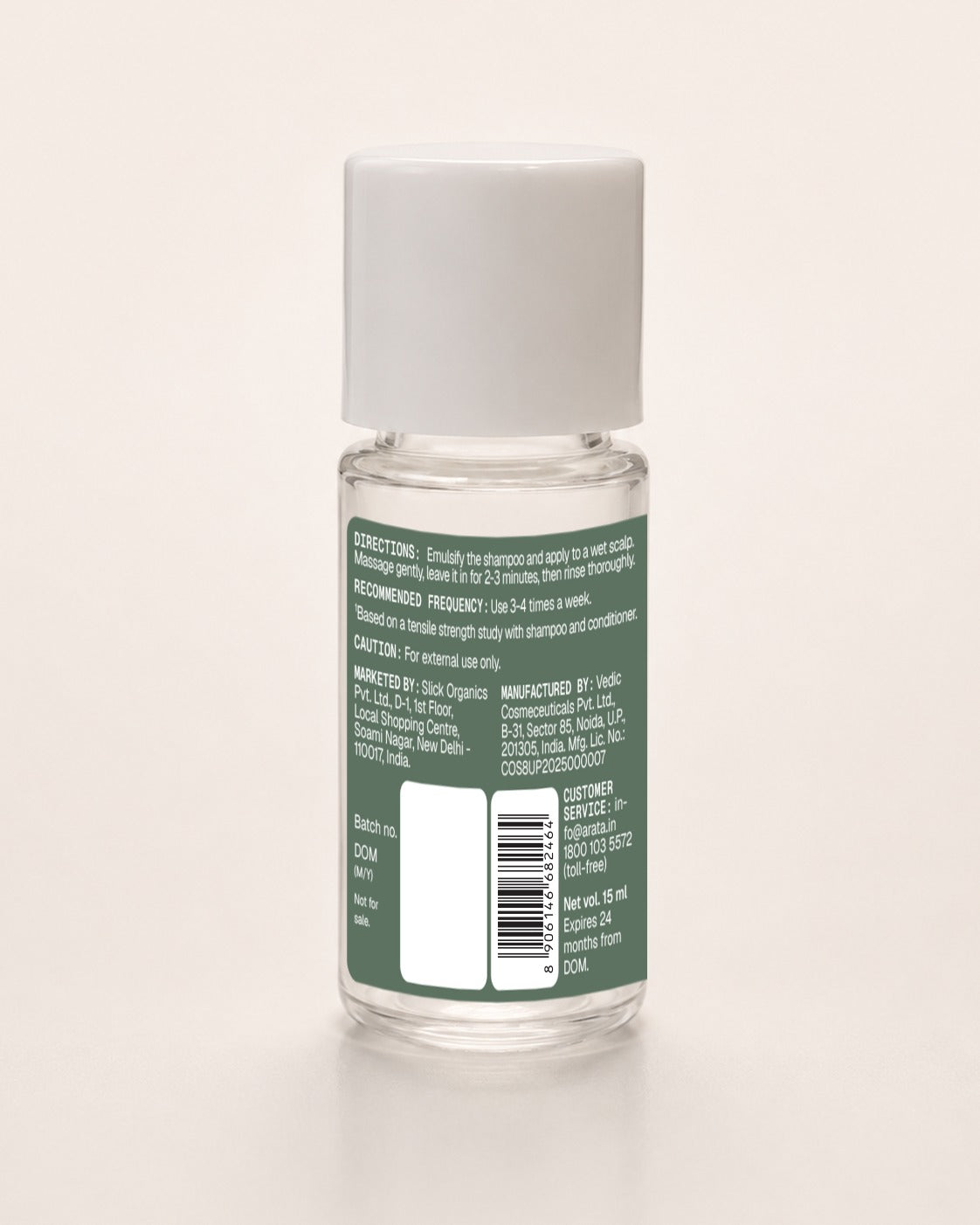Arata Anti Hair Fall Intensive Shampoo 15ml