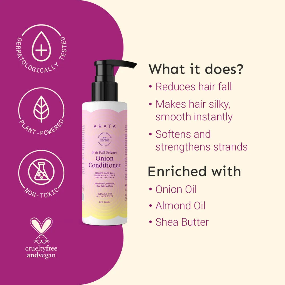 Arata Hair Fall Defense Onion Conditioner 200ml