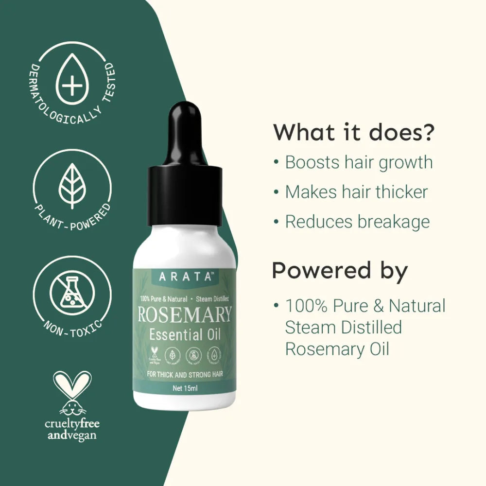 Arata Rosemary Essential Oil 15ml