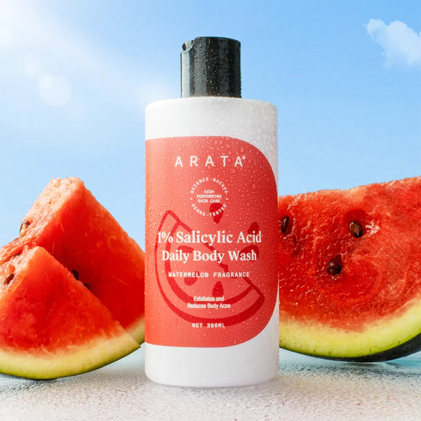 1% Salicylic Acid Body Wash | Removes Bacne I Treats Strawberry Skin I Exfoliates & Smoothens | With Watermelon Fragrance