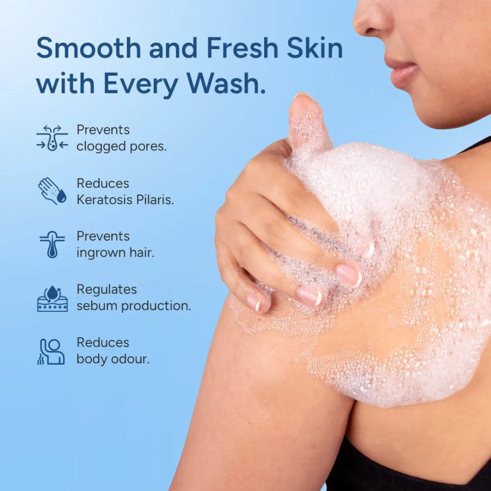 Arata 1% Salicylic Acid Body Wash | Removes Bacne I Treats Strawberry Skin I Exfoliates & Smoothens | With Watermelon Fragrance