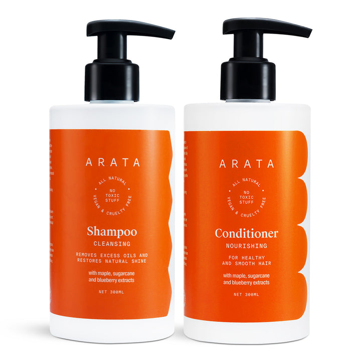 Happy Hair Duo | Cleansing Shampoo 300ml + Nourishing Conditioner 300ml