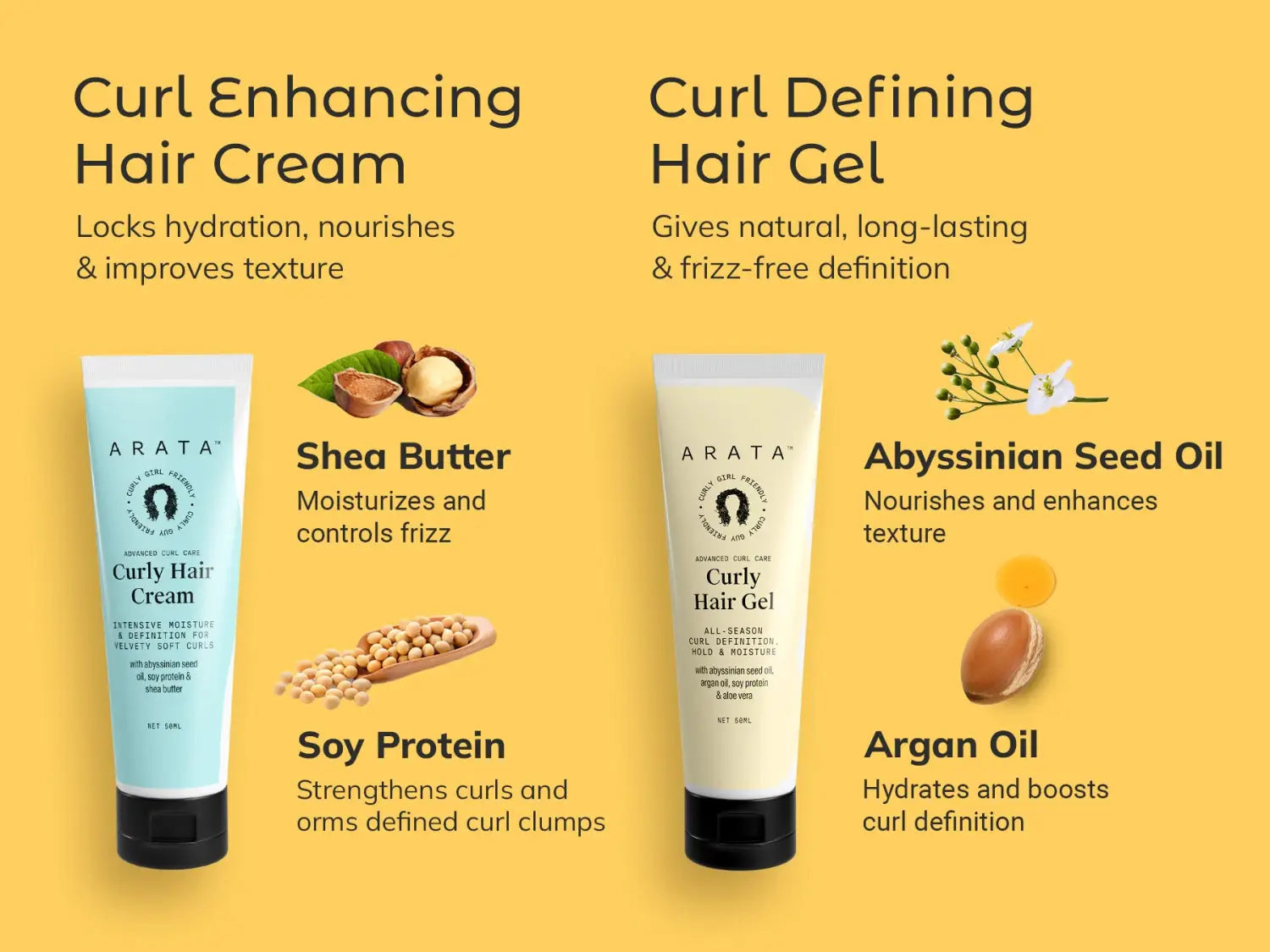 Curl Styling Combo (Mini) | Curly Hair Gel + Curly Hair Cream