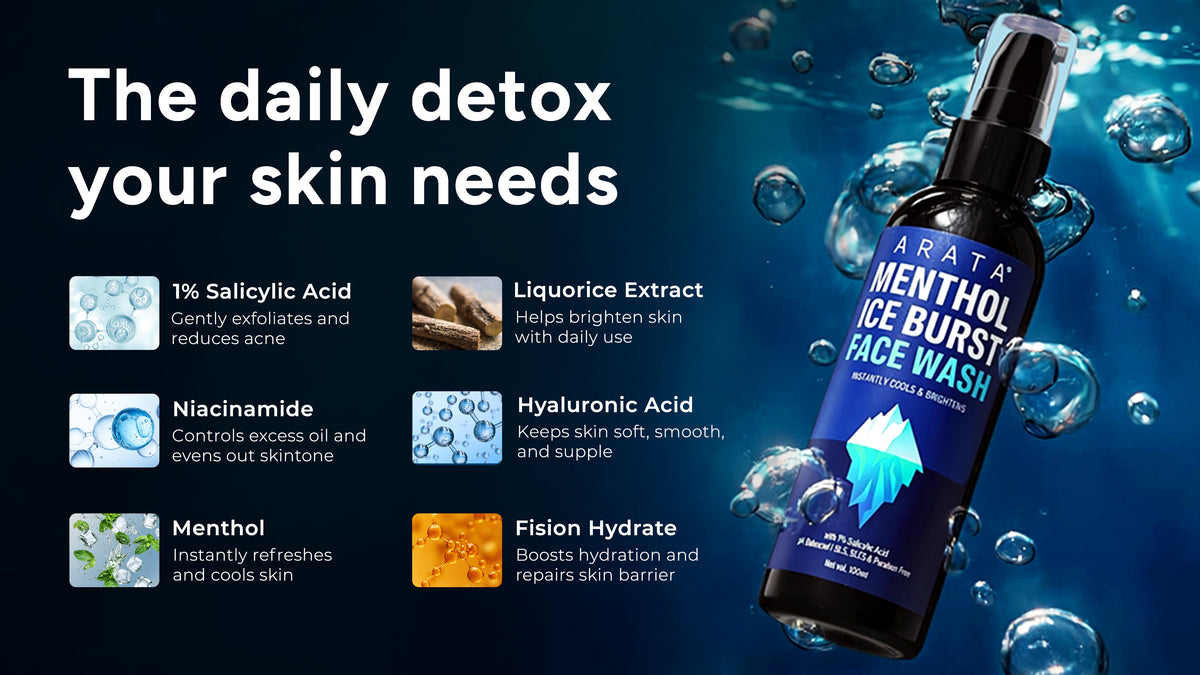 Menthol Ice Burst Face Wash