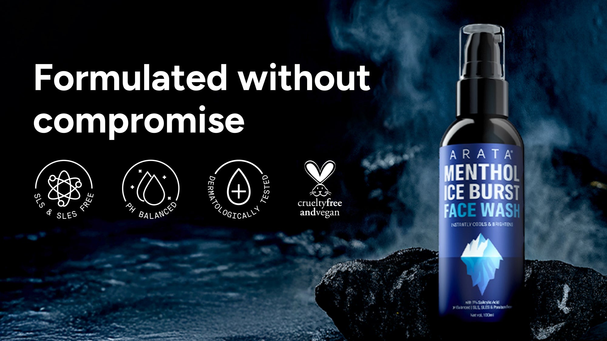 Menthol Ice Burst Face Wash