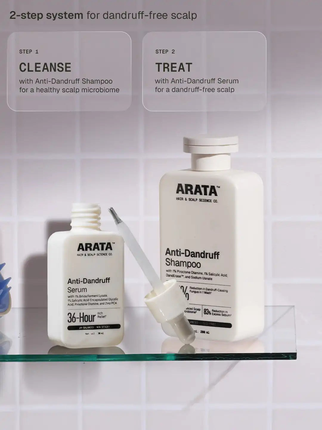 Arata Anti-Dandruff Shampoo & Serum Combo
