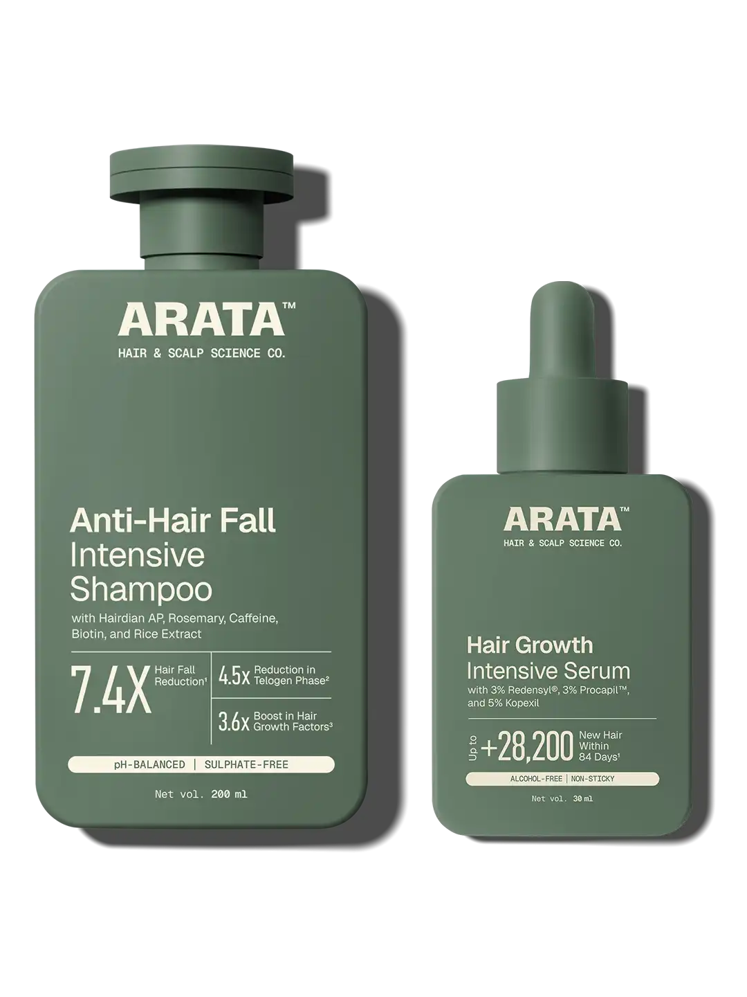 Arata Arata Anti Hair Fall Shampoo & Hair Growth Serum Combo