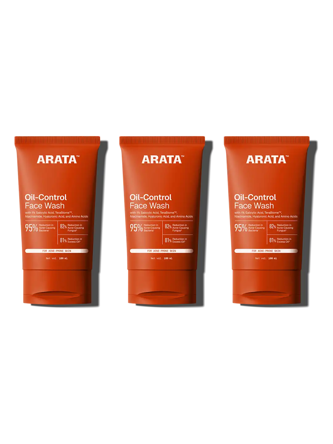 Arata Oil Control Face Wash 100 ml Pack of 3