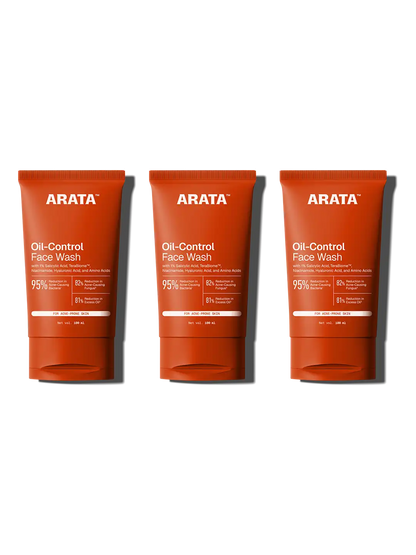 Oil-Control Face Wash - 100 ml - Pack of 3