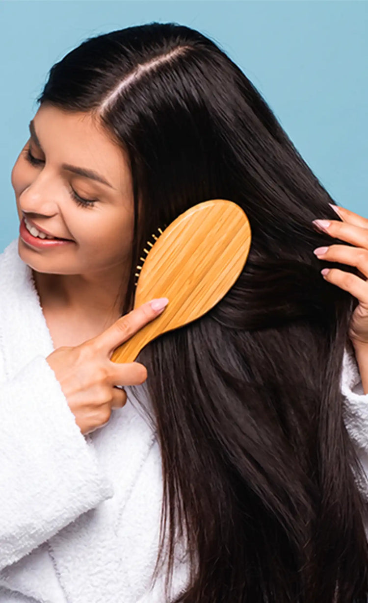 Less friction<br>during combing