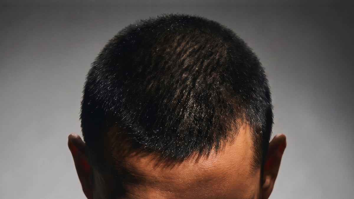 Close-up of scalp