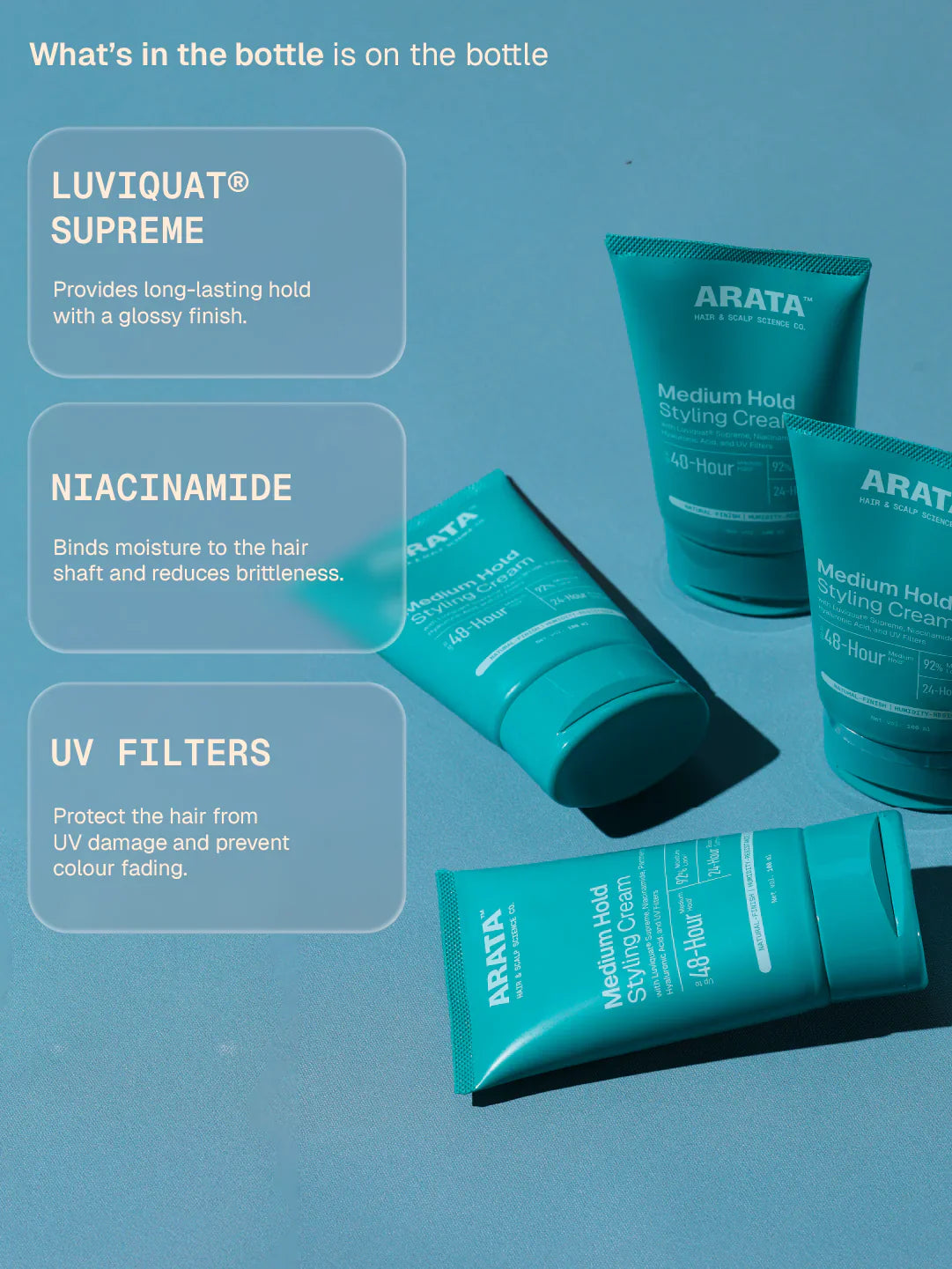 Arata Medium Hold Styling Cream 50 ml BYOB