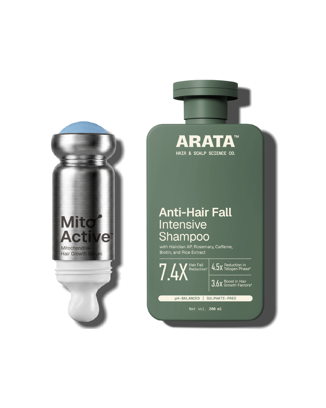 Arata MitoActive + Anti Hair Fall Shampoo Combo