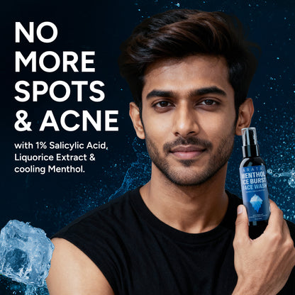 Menthol Ice Burst Face Wash