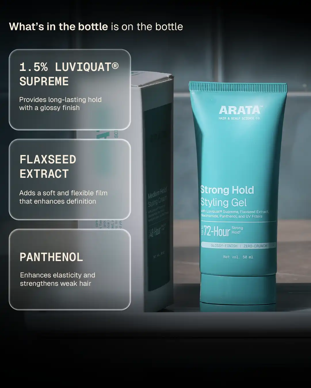 Strong Hold Styling Gel - 50 ml - BYOB