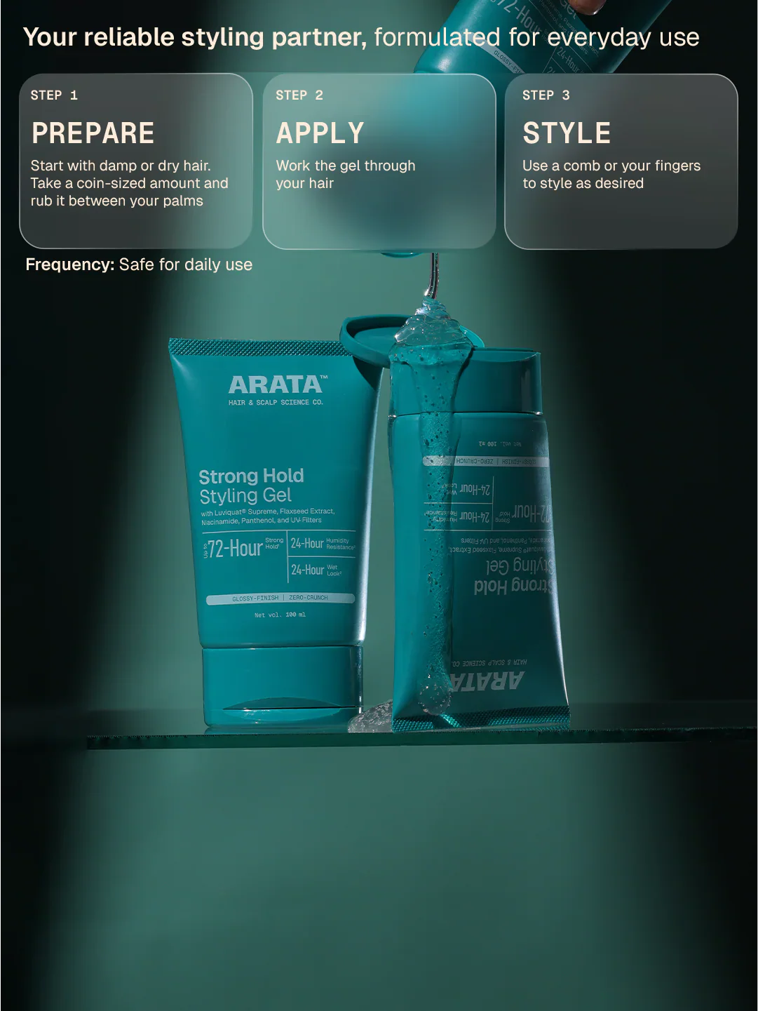 Strong Hold Styling Gel - 50 ml - BYOB