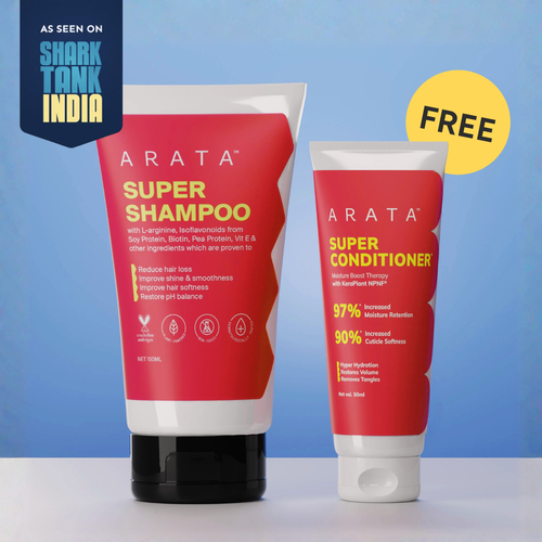 Super Moisture Duo with Biotin & Vegan Keratin for Dry & Damaged Hair Mini - Super Shampoo<sup>TM</sup> (150ml) + Super Conditioner<sup>TM</sup> (50ml)