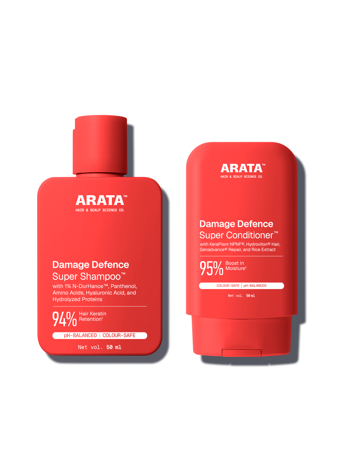 Arata Damage Defence Shampoo™ and Conditioner™ Travel Combo 50 ML