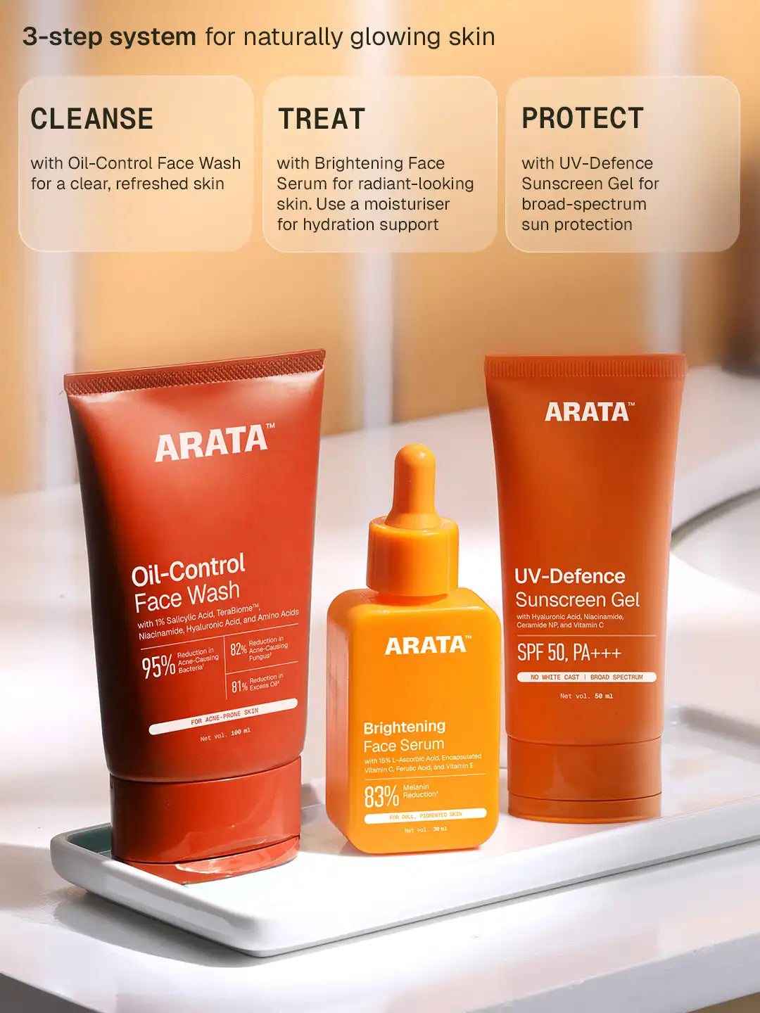 Arata UV Defence Sunscreen Gel 50 ml BYOB