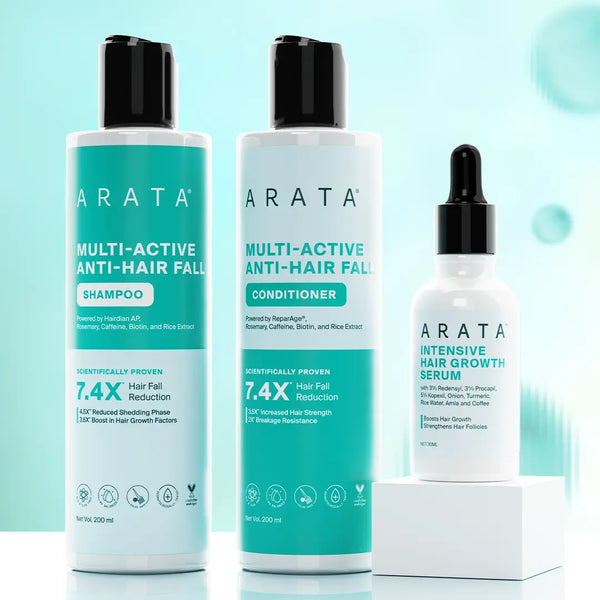 Multi-Active Anti-Hair Fall Trio | Reduces Hair Fall & Boosts Hair Growth Powered by Redensyl, ReparAge® & Hairdian AP
