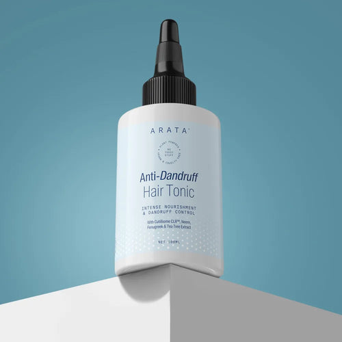 Arata Anti-Dandruff Serum (Tonic) for Women and Men | With Glycolic Acid & Piroctone Olamine | Up to 100% Dandruff Reduction | Reduces Flaking & Itching - AFL
