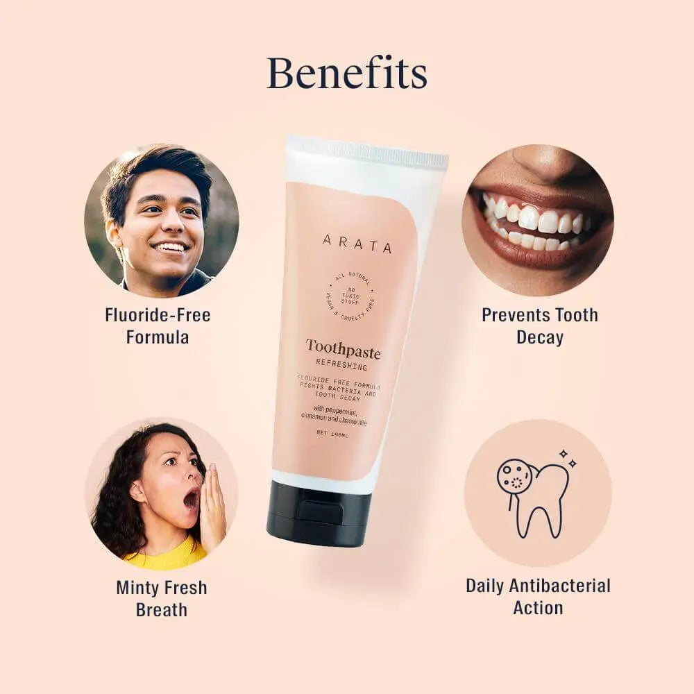 Arata Refreshing Fluoride-Free Toothpaste