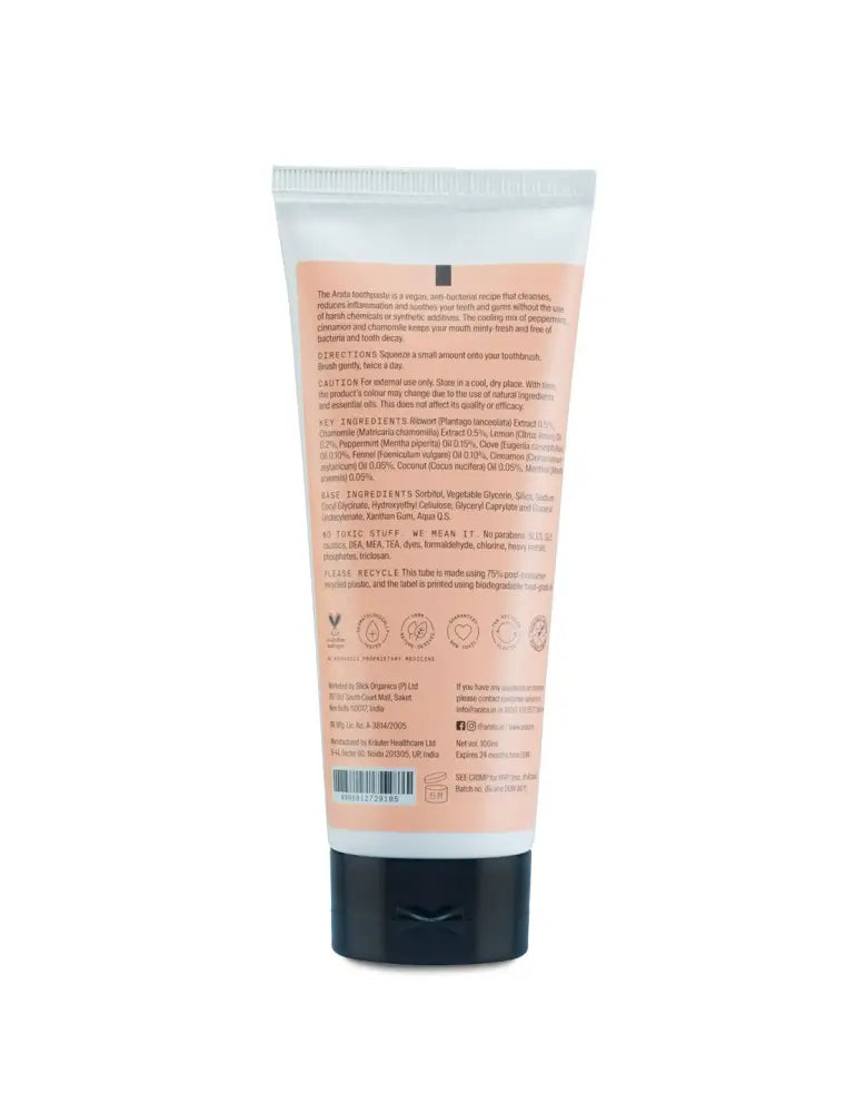 Arata Refreshing Fluoride-Free Toothpaste