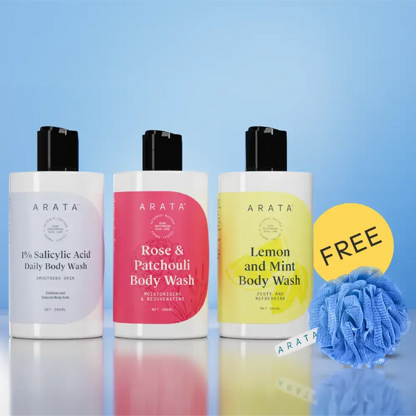 Exfoliating, Moisturising & Refreshing Body Wash Value Pack | With 1% Salicylic Acid | Removes Bacne | 24-Hr Moisture| Long Lasting Fragrance | 900 ML (Pack of 3)