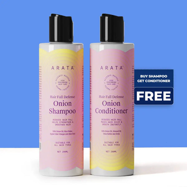 Hair Fall Defense Onion Shampoo 200 ML | Onion Conditioner 200 ML Free