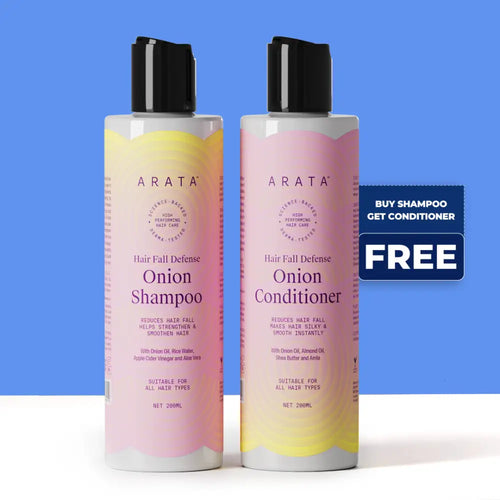 Hair Fall Defense Onion Shampoo 200 ML | Onion Conditioner 200 ML Free