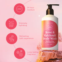 Arata Rose & Patchouli Body Wash 300 ML