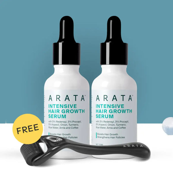 Intensive Hair Growth Serum for Men & Women (Pack of 2) | Derma roller free
