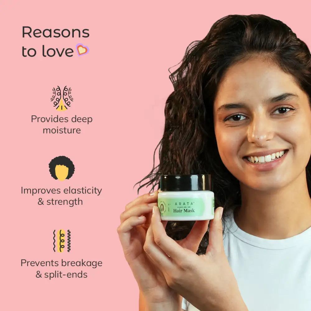 Protein Rich Curly Hair Mask with Light-weight Gel Formula - 100gm