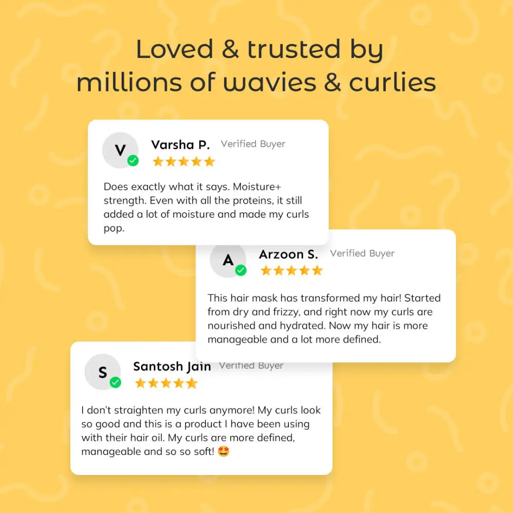Protein Rich Curly Hair Mask with Light-weight Gel Formula - 100gm