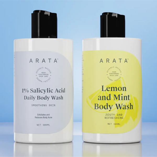 Refreshing & Exfoliating Body Wash Value Pack with 1% Salicylic Acid | Removes Bacne | Long Lasting Fragrance | 600 ML (Pack of 2)