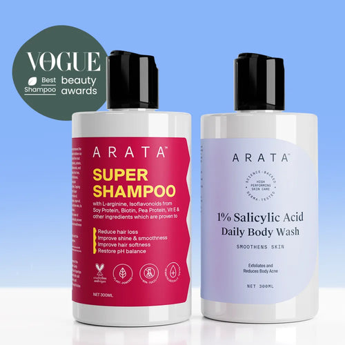 Smooth Hair & Skin Duo - Super Shampoo™  + 1% Salicylic Acid Body Wash (300 ml + 300 ml)
