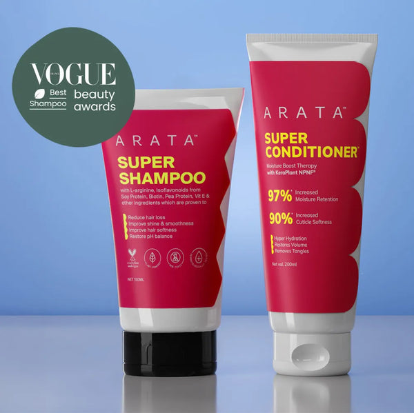 Super Moisture Duo with Biotin & Vegan Keratin for Dry & Damaged Hair - Travel Pack - Super Shampoo™ (150ml) + Super Conditioner™ (200ml)