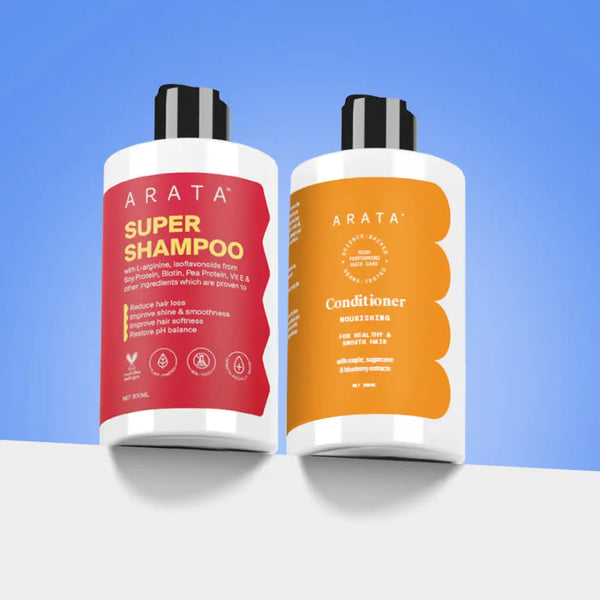 Wash Day Bundle | Super Shampoo (300ml) + Nourishing Conditioner (300ml)