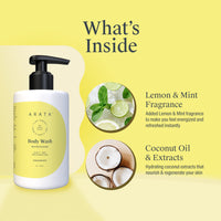 Arata Refreshing Body Wash (Lemon & Mint) - Arata