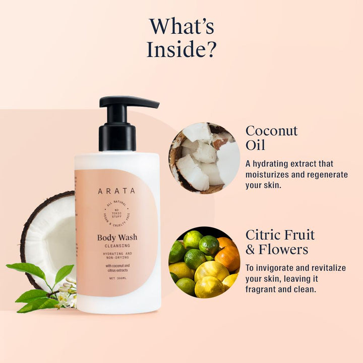Natural body Wash For Glowing Skin In India | Arata